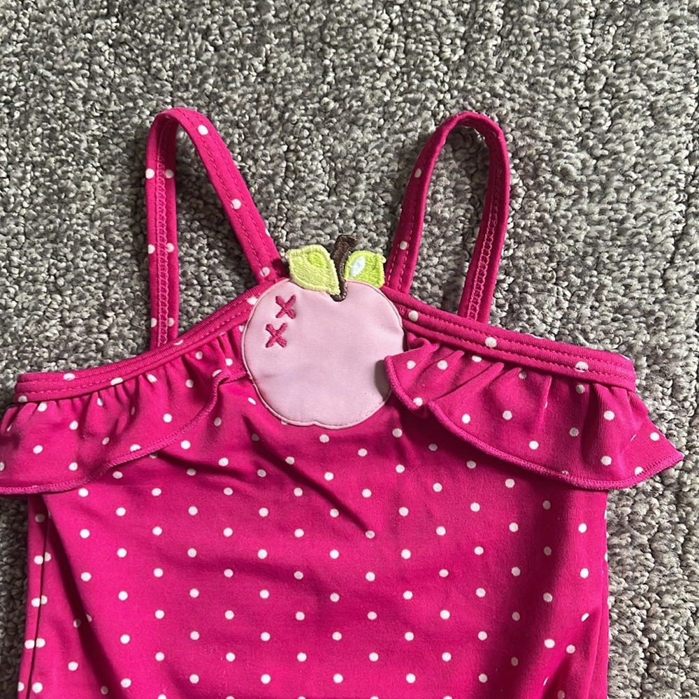 🥰 2/$20 Gymboree Baby Girl Pink Swim Suit - Picture 2 of 5